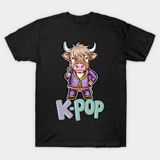 k-pop Highland Cow T-Shirt